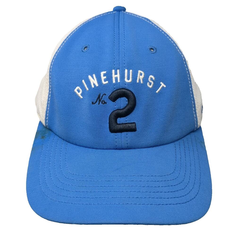 '47 Pinehurst No 2 Golf Baseball Cap Blue White One Size Stretch Fit Mesh hat